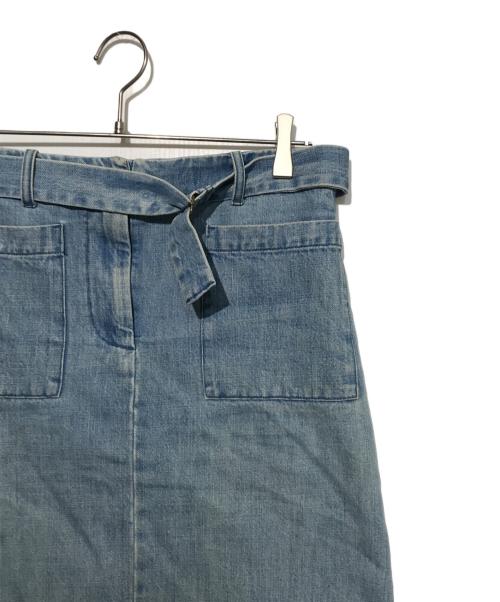 Martin Margiela 6（マルタンマルジェラ 6）Martin Margiela 6 (マルタンマルジェラ 6) ベルテッドデニムスカート ブルー サイズ:40の古着・服飾アイテム