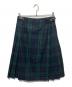 O'NEIL OF DUBLIN（オニールオブダブリン）の古着「ウールチェックラップスカート」｜グリーン×ネイビー