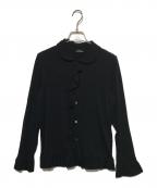 tricot COMME des GARCONSトリココムデギャルソン）の古着「ラッフルカーディガン」｜ブラック