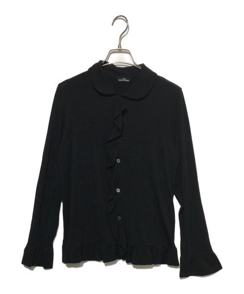 tricot COMME des GARCONS（トリココムデギャルソン）tricot COMME des GARCONS (トリココムデギャルソン) ラッフルカーディガン ブラック サイズ:Freeの古着・服飾アイテム