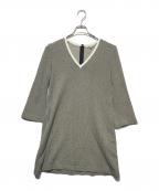 ETROエトロ）の古着「ニットワンピース」｜ブラック×ホワイト