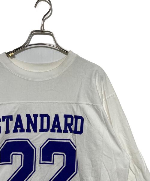 STANDARD CALIFORNIA（スタンダードカリフォルニア）STANDARD CALIFORNIA (スタンダードカリフォルニア) SD HEAV YWEIGHT FOOTBALL LOGO T ホワイト サイズ:Lの古着・服飾アイテム