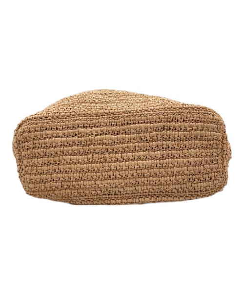 HELEN KAMINSKI（ヘレンカミンスキー）HELEN KAMINSKI (ヘレンカミンスキー) ラフィアトートバッグ ブラウン×ベージュの古着・服飾アイテム