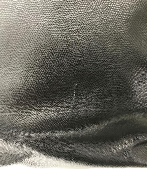 AMI Alexandre Mattiussi（アミアレクサンドルマテュッシ）AMI Alexandre Mattiussi (アミアレクサンドルマテュッシ) レザートートバッグ ブラックの古着・服飾アイテム