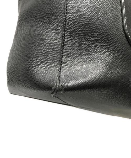 AMI Alexandre Mattiussi（アミアレクサンドルマテュッシ）AMI Alexandre Mattiussi (アミアレクサンドルマテュッシ) レザートートバッグ ブラックの古着・服飾アイテム