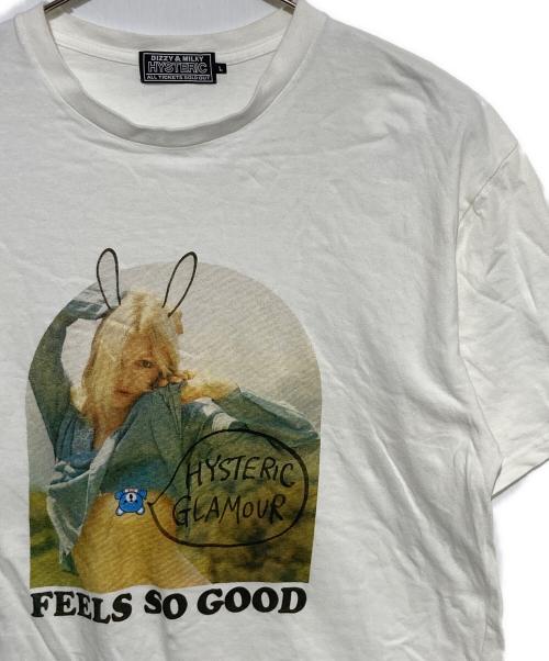 Hysteric Glamour（ヒステリックグラマー）Hysteric Glamour (ヒステリックグラマー) HITCHHIKER Tシャツ ホワイト サイズ:Lの古着・服飾アイテム