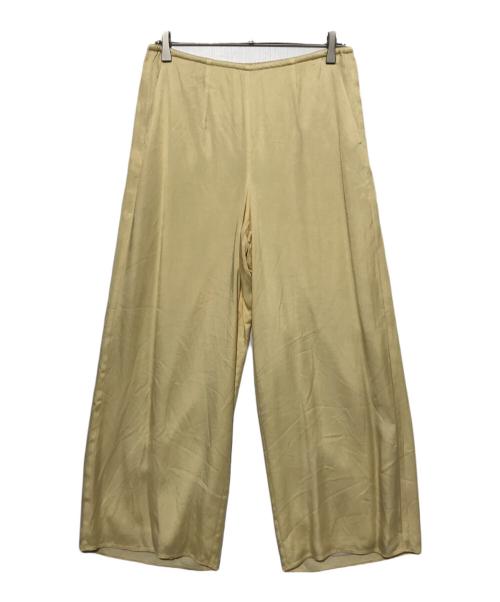 ETRE TOKYO（エトレトウキョウ）ETRE TOKYO (エトレトウキョウ) スムースリラクシーワイドパンツ イエロー サイズ:Ｍの古着・服飾アイテム