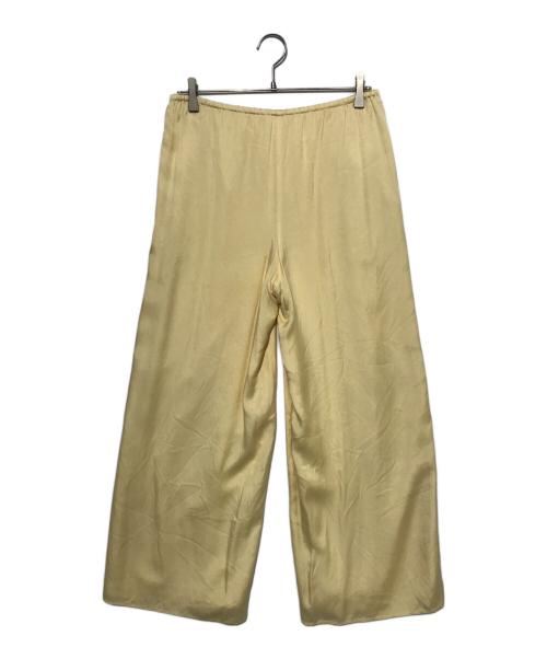 ETRE TOKYO（エトレトウキョウ）ETRE TOKYO (エトレトウキョウ) スムースリラクシーワイドパンツ イエロー サイズ:Ｍの古着・服飾アイテム