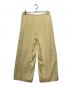 ETRE TOKYO (エトレトウキョウ) スムースリラクシーワイドパンツ イエロー サイズ:Ｍ：5000円