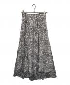 Mystradaマイストラーダ）の古着「アリッサラメレーススカート」｜グレー