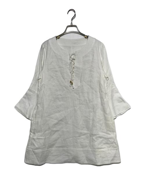 Estella.K（エステラケー）Estella.K (エステラケー) Vivienne Lace-up Dress ホワイト サイズ:Fの古着・服飾アイテム