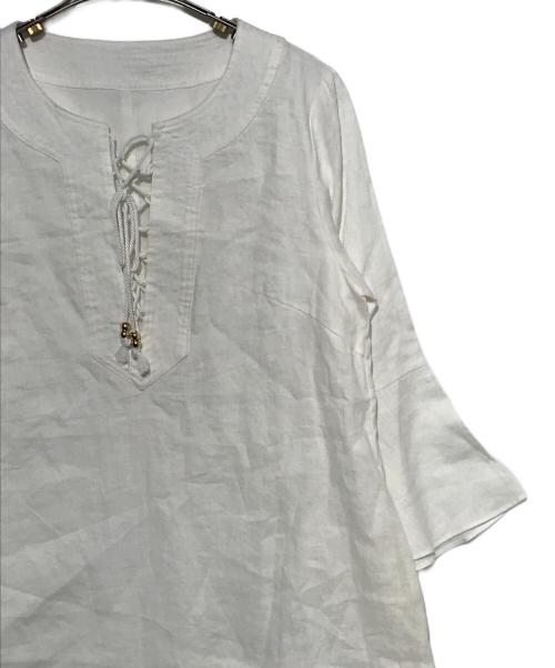 Estella.K（エステラケー）Estella.K (エステラケー) Vivienne Lace-up Dress ホワイト サイズ:Fの古着・服飾アイテム