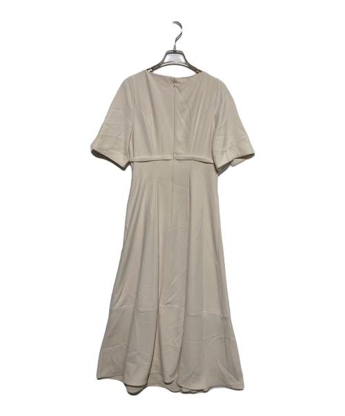 HER LIP TO（ハーリップトゥ）Her lip to (ハーリップトゥ) Adelaide Slit Sleeve Belted Dress ベージュ サイズ:Mの古着・服飾アイテム