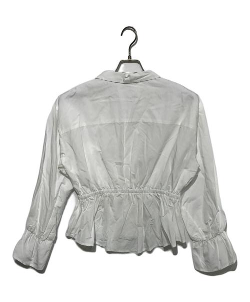 HER LIP TO（ハーリップトゥ）HER LIP TO (ハーリップトゥ) Lace Trimming Cotton Blouse ホワイト サイズ:FREEの古着・服飾アイテム