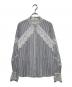 Estella.K（エステラケー）の古着「ストライプ切替シャツ」｜ブルー
