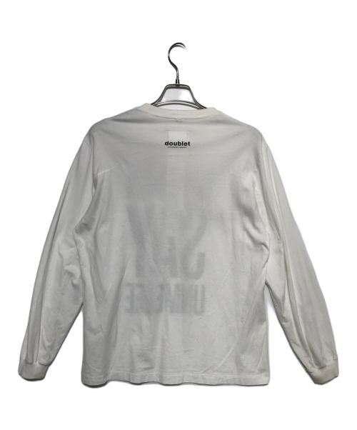 doublet（ダブレット）doublet (ダブレット) ご当地グルメロングスリーブカットソー ホワイト サイズ:不明の古着・服飾アイテム