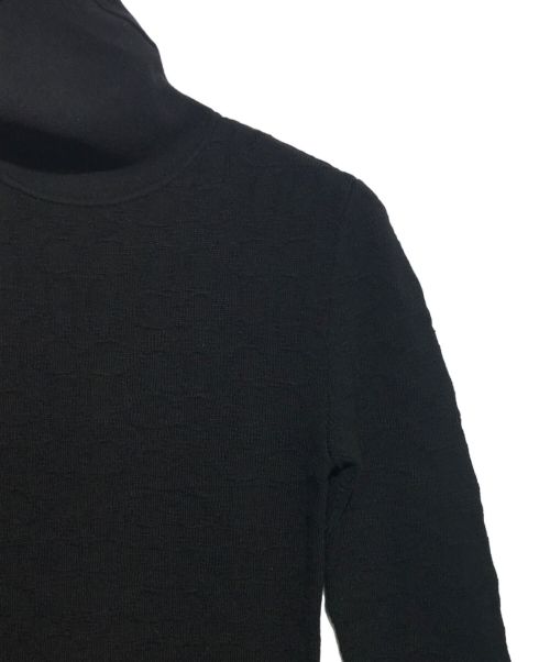 COACH（コーチ）COACH (コーチ) シグネチャー ニット タートルネック ドレス ブラック サイズ:XSの古着・服飾アイテム