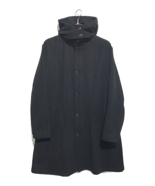DRIES VAN NOTEN（ドリスヴァンノッテン）DRIES VAN NOTEN (ドリスヴァンノッテン) ライカ期 ウールフーデットコート ブラック サイズ:Mの古着・服飾アイテム