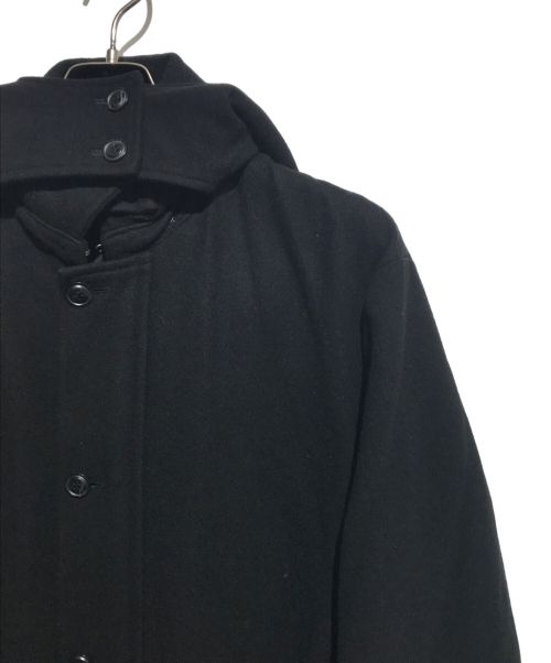 DRIES VAN NOTEN（ドリスヴァンノッテン）DRIES VAN NOTEN (ドリスヴァンノッテン) ライカ期 ウールフーデットコート ブラック サイズ:Mの古着・服飾アイテム