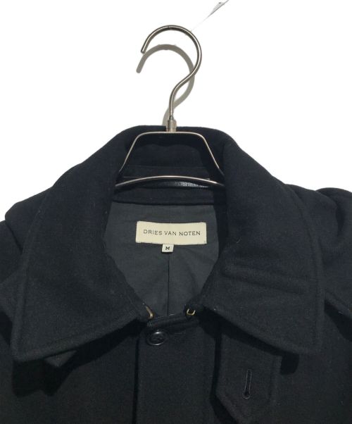 DRIES VAN NOTEN（ドリスヴァンノッテン）DRIES VAN NOTEN (ドリスヴァンノッテン) ライカ期 ウールフーデットコート ブラック サイズ:Mの古着・服飾アイテム