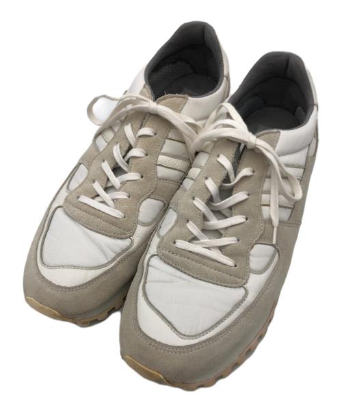 ZDA（ゼットディエー）ZDA (ゼットディエー) Marathonローカットスニーカー ベージュ×ホワイト サイズ:43の古着・服飾アイテム