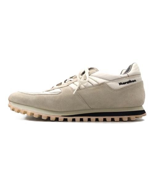 ZDA（ゼットディエー）ZDA (ゼットディエー) Marathonローカットスニーカー ベージュ×ホワイト サイズ:43の古着・服飾アイテム