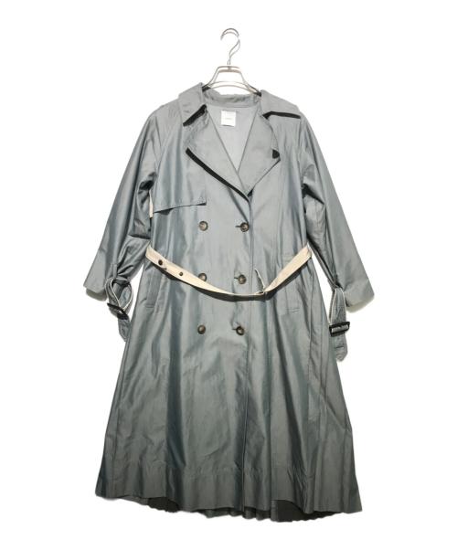 Ameri（アメリ）Ameri (アメリ) バックプリーツトレンチコート グレー サイズ:表記無しの古着・服飾アイテム