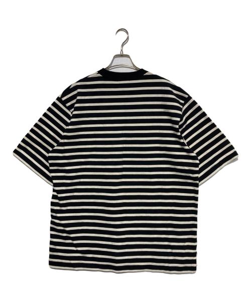 SCYEBASICS（サイベーシックス）SCYEBASICS (サイベーシックス) Striped Cotton Jersey T-Shirt ホワイト×ブラック サイズ:40の古着・服飾アイテム