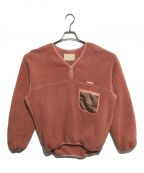 IN NATURALイン ナチュラル）の古着「HAND DYED FLEECE PULLOVER」｜ピンク