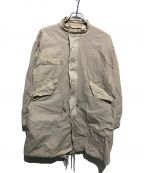 INNATインアット）の古着「HAND DYED FISHTALE COAT」｜ベージュ