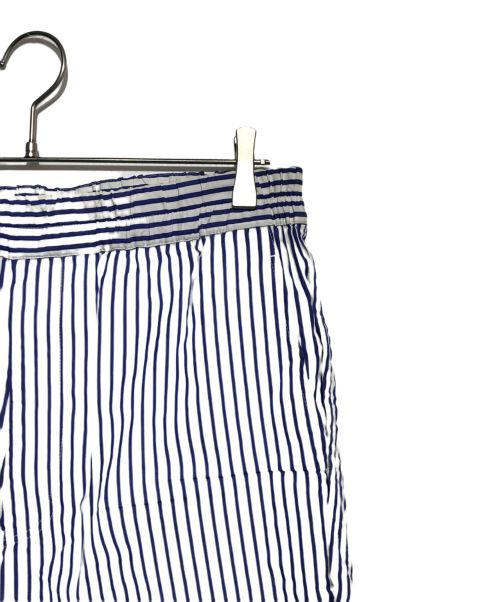 COMME des GARCONS SHIRT（コムデギャルソンシャツ）COMME des GARCONS SHIRT (コムデギャルソンシャツ) ストライプイージーパンツ ブルー サイズ:ＸＳの古着・服飾アイテム