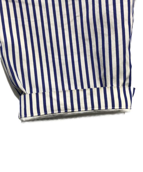 COMME des GARCONS SHIRT（コムデギャルソンシャツ）COMME des GARCONS SHIRT (コムデギャルソンシャツ) ストライプイージーパンツ ブルー サイズ:ＸＳの古着・服飾アイテム