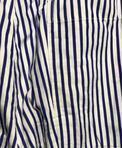 COMME des GARCONS SHIRT（コムデギャルソンシャツ）COMME des GARCONS SHIRT (コムデギャルソンシャツ) ストライプイージーパンツ ブルー サイズ:ＸＳの古着・服飾アイテム