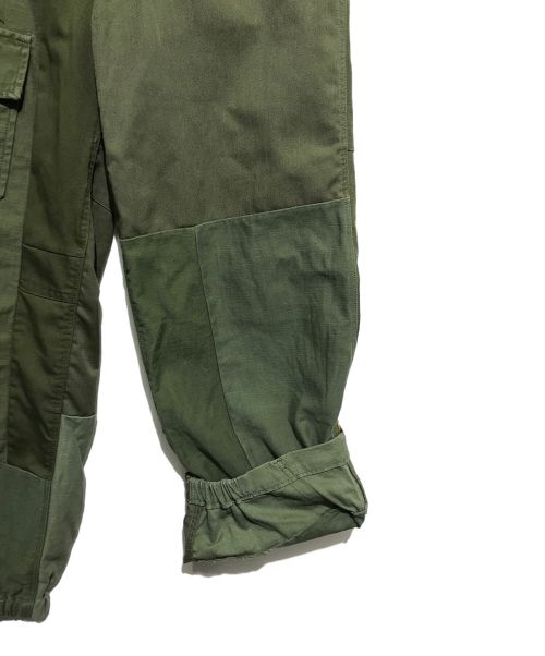 Rebuild by Needles（リビルドバイニードルス）Rebuild by Needles (リビルドバイニードルス) リメイクパッチワークカーゴパンツ グリーン サイズ:ＸＳの古着・服飾アイテム