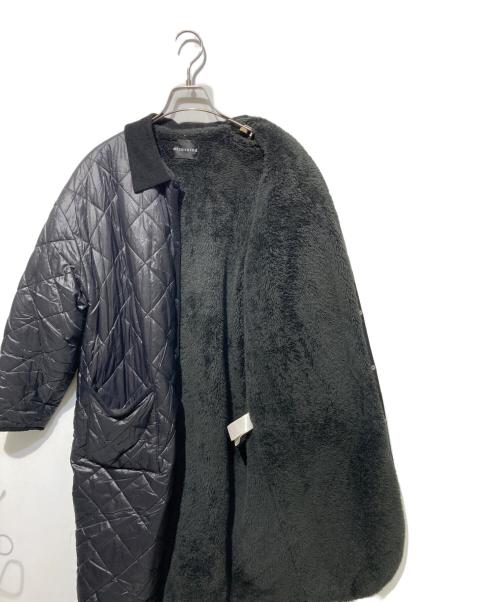 mizuiro-ind（ミズイロインド）mizuiro-ind (ミズイロインド) 裏ボアキルティングコート ブラック サイズ:freeの古着・服飾アイテム