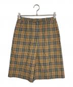 Burberry'sバーバリー）の古着「チェックハーフパンツ」｜ブラウン