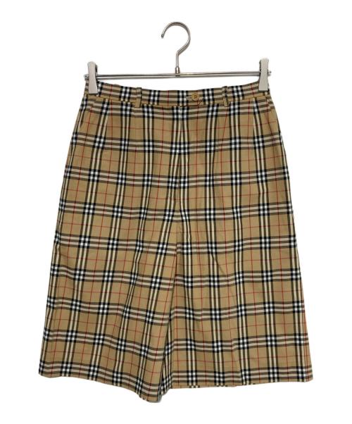 Burberry's（バーバリー）Burberry's (バーバリーズ) チェックハーフパンツ ブラウン サイズ:40の古着・服飾アイテム