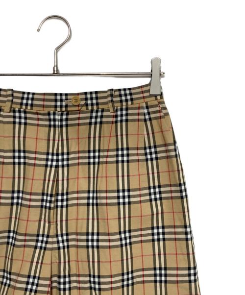 Burberry's（バーバリー）Burberry's (バーバリーズ) チェックハーフパンツ ブラウン サイズ:40の古着・服飾アイテム
