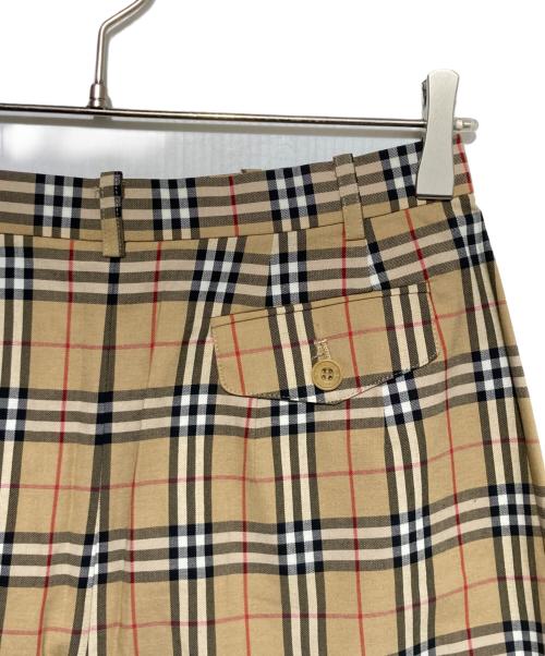 Burberry's（バーバリー）Burberry's (バーバリーズ) チェックハーフパンツ ブラウン サイズ:40の古着・服飾アイテム