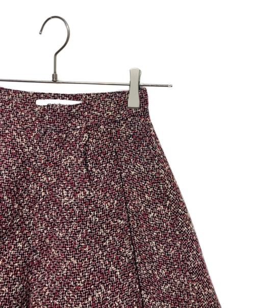 sheller（シェリエ）sheller (シェリエ) タックフレアショートパンツ ピンク×ブラック サイズ:Sの古着・服飾アイテム