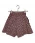 sheller (シェリエ) タックフレアショートパンツ ピンク×ブラック サイズ:S：8000円