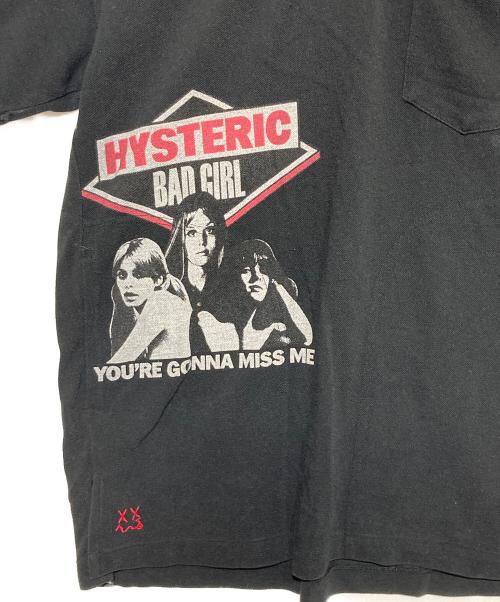 Hysteric Glamour（ヒステリックグラマー）Hysteric Glamour (ヒステリックグラマー) BAD GIRLプリントビッグポロシャツ ブラック サイズ:Sの古着・服飾アイテム