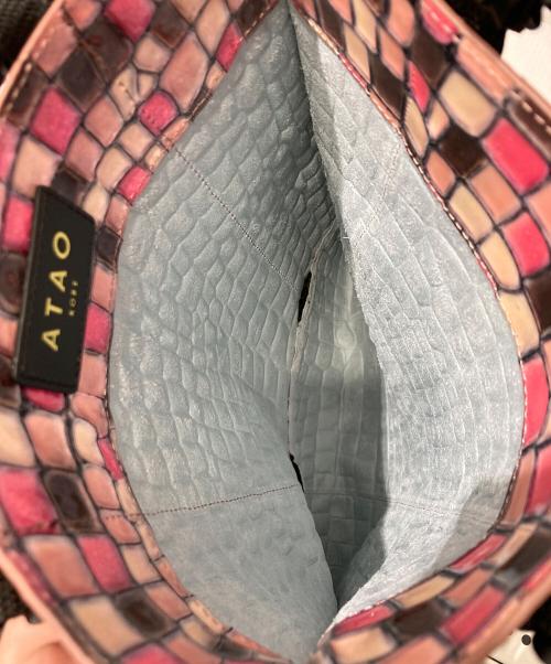 ATAO（アタオ）ATAO (アタオ) トートバッグ ピンク×ブラック 未使用品の古着・服飾アイテム