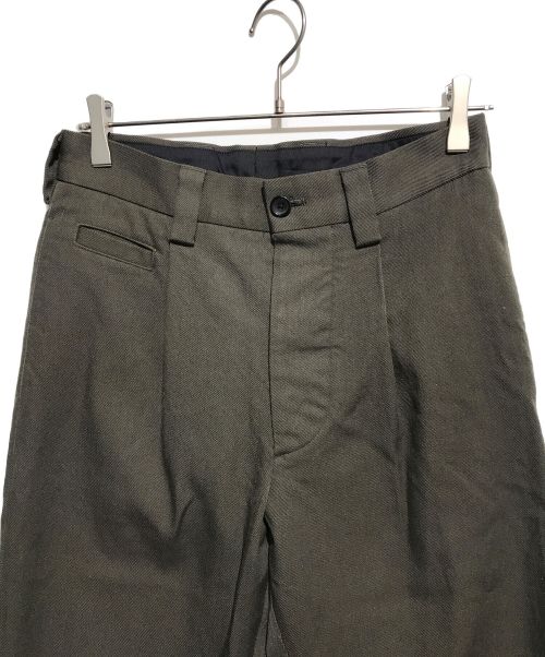 MARGARET HOWELL（マーガレットハウエル）MARGARET HOWELL (マーガレットハウエル) ウールコットンギャバスラックスパンツ カーキ サイズ:Sの古着・服飾アイテム