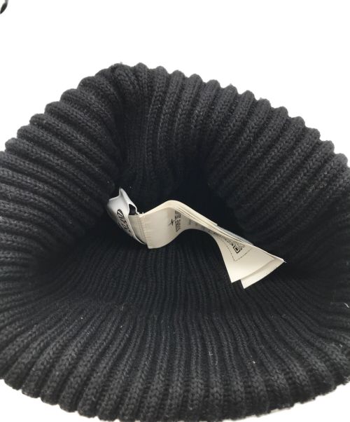 STONE ISLAND（ストーンアイランド）STONE ISLAND (ストーンアイランド) コンパスパッチニット帽 ブラックの古着・服飾アイテム