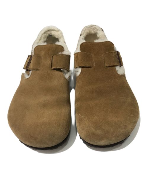 BIRKENSTOCK（ビルケンシュトック）BIRKENSTOCK (ビルケンシュトック) ファーライナーロンドンサボサンダル ブラウン サイズ:27の古着・服飾アイテム
