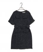 HER LIP TOハーリップトゥ）の古着「Classic Tweed Mini Dress」｜ネイビー