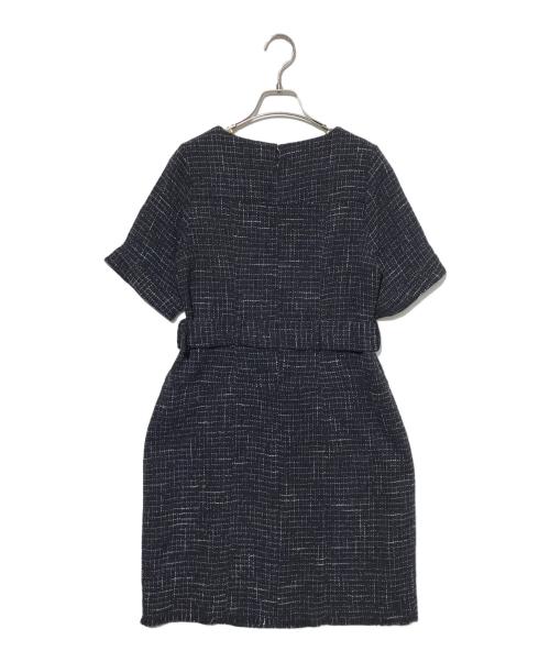 HER LIP TO（ハーリップトゥ）HER LIP TO (ハーリップトゥ) Classic Tweed Mini Dress ネイビー サイズ:Sの古着・服飾アイテム