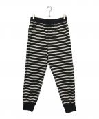 journal standard luxeジャーナルスタンダード ラックス）の古着「デラヴェジャージー パンツ」｜ホワイト×ブラック