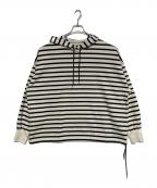 journal standard luxeジャーナルスタンダード ラックス）の古着「デラヴェジャージーパーカー」｜ホワイト×ブラック